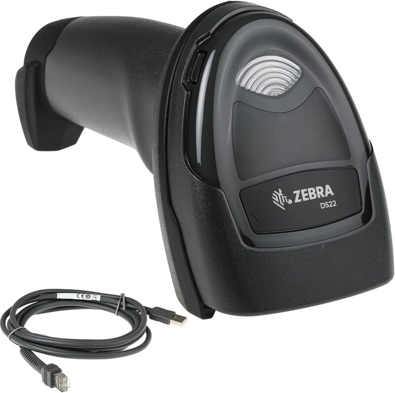 ZEBRA DS2208-SR Barcode Scanner with USB Cable, Corded, 1D/2D Imager, General Purpose, Scanner ONLY, Handheld, Standard Range, Black - JTTANDS